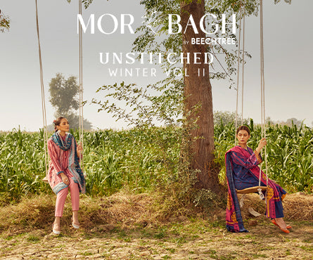 Enthralling Prints from Unstitched Winter Volume III by Mor Bagh