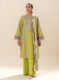 3 PIECE EMBROIDERED LAWN SUIT-APPLE CINNAMON BT-MORBAGH SU_24   
