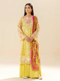 3 PIECE EMBROIDERED LAWN SUIT - LIME DECOR BT-MORBAGH SU_24   