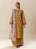 2 PIECE PRINTED SUIT-OBSCURE OCHRE BT-MORBAGH SU_24   