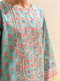 3 PIECE EMBROIDERED LAWN SUIT-SEA CORAL BT-MORBAGH SU_24   