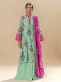 2 PIECE PRINTED LAWN SUIT-MUGHAL ACCENTS MORBAGH SU_24   