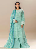 3 PIECE EMBROIDERED LAWN SUIT-MINERAL MINE MORBAGH SU_24   
