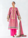 2 PIECE - EMBROIDERED CAMBRIC SUIT - VIVA MAGENTA