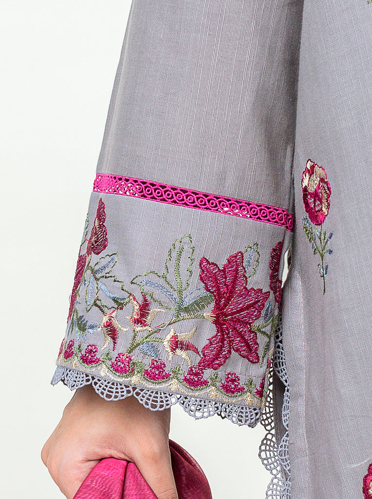 3 PIECE - EMBROIDERED KHADDAR SUIT - COOL WINTER DAY