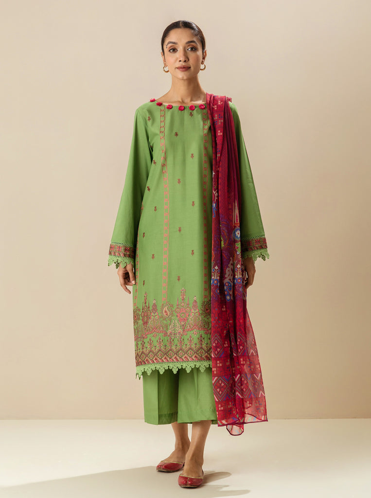 Evergreen Beauty-Embroiderd-3P-Lawn