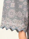 Dew Grey-Embroidered-2P-Khaddar