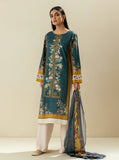 Oriental blue-Embroidered-3P-Lawn