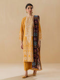 3 PIECE - EMBROIDERED LAWN SUIT - MYSTIQUE MUSTARD MORBAGH SU_22   