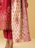 3 PIECE - EMBROIDERED  LAWN SUIT - ORIENTAL RED
