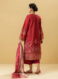 3 PIECE - EMBROIDERED  LAWN SUIT - ORIENTAL RED MORBAGH SU_22   